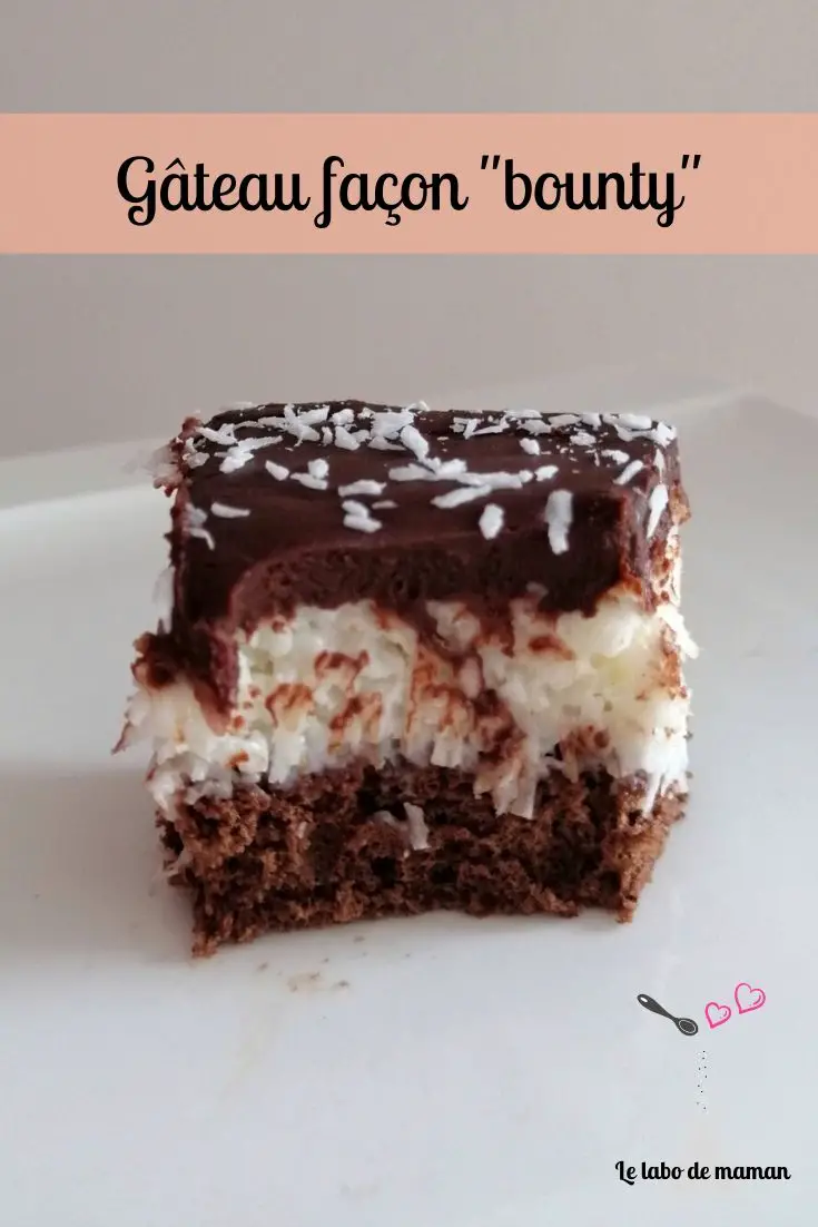 gâteau coco chocolat bounty companion