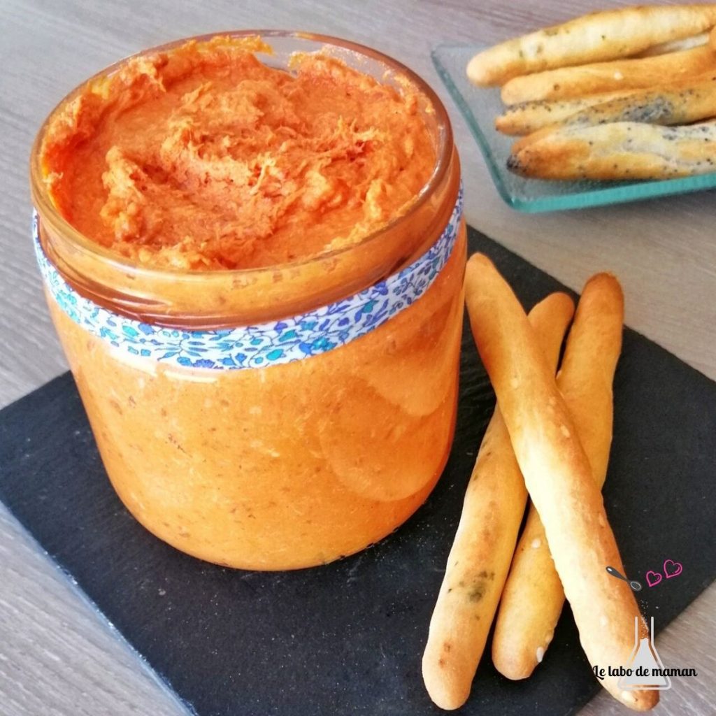 tartinade chorizo et gressin