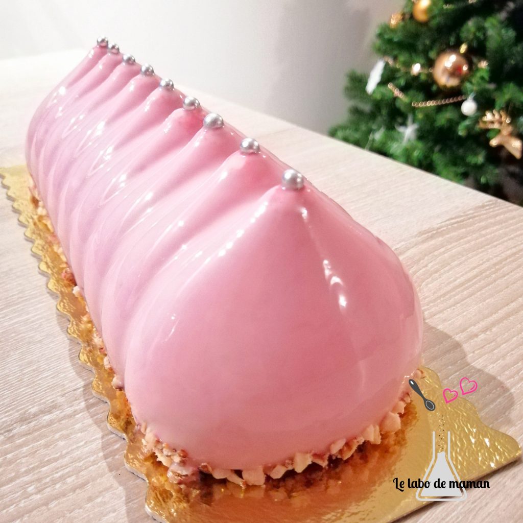 bûche Noël chocolat et framboise