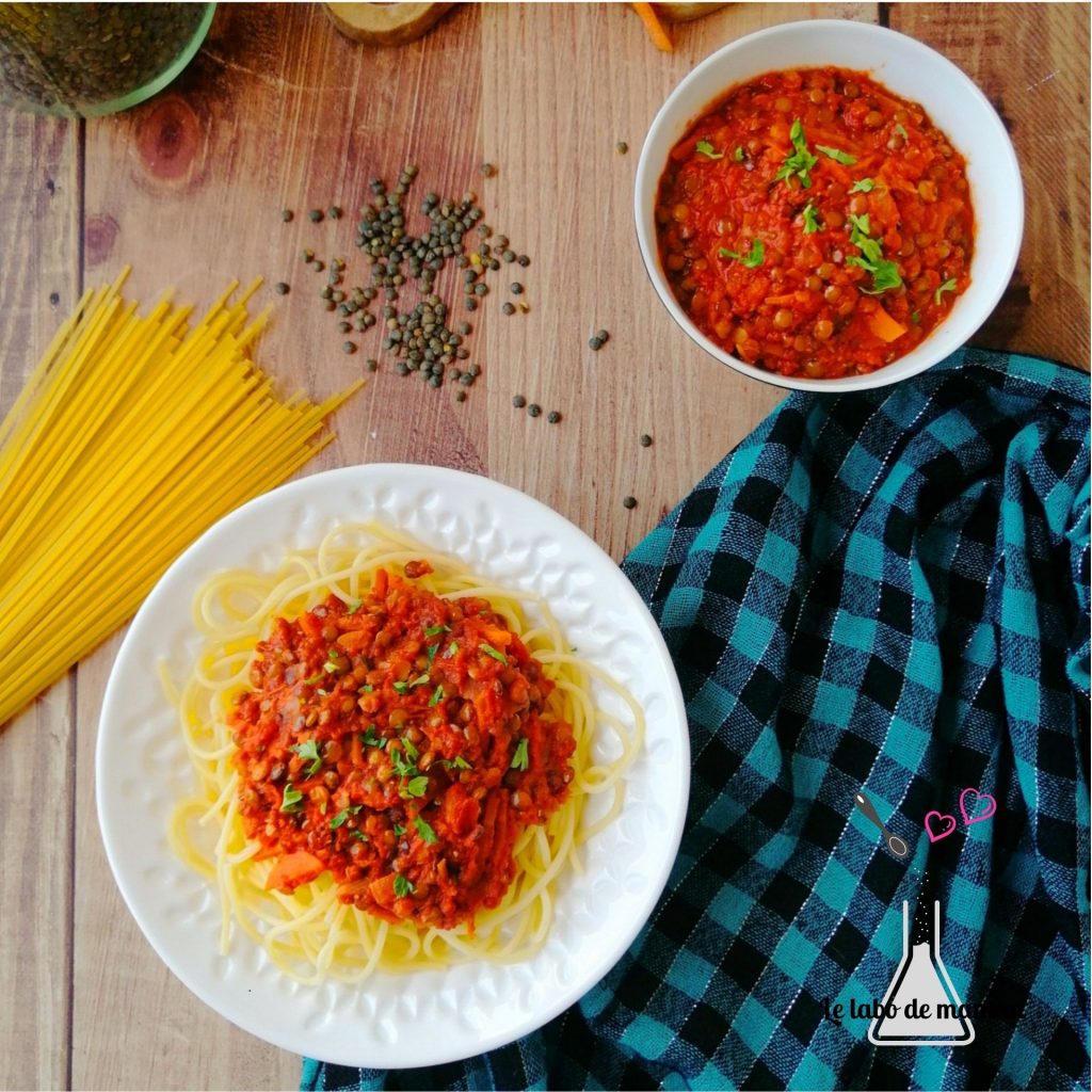 lentilles façon bolognaise 1