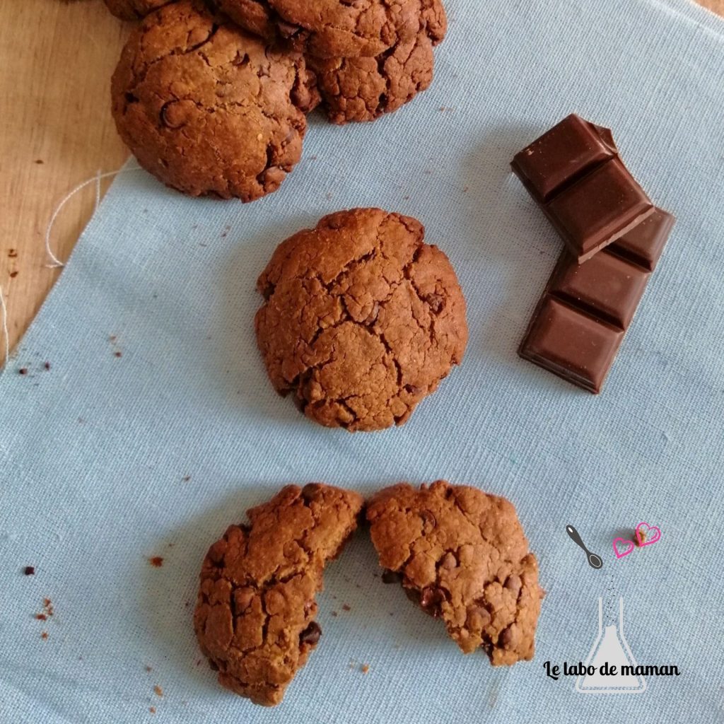 cookies cacahuète chocolat