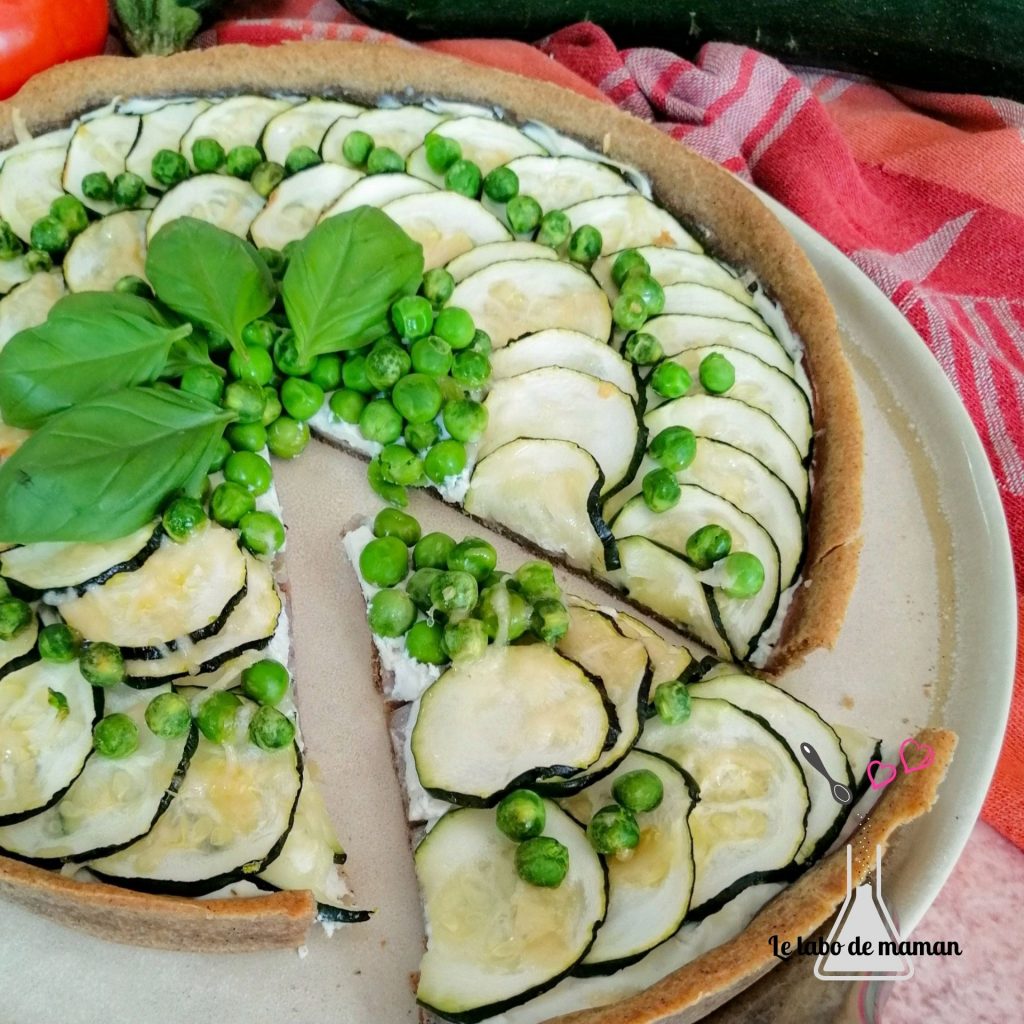 tarte ricotta petits pois courgette