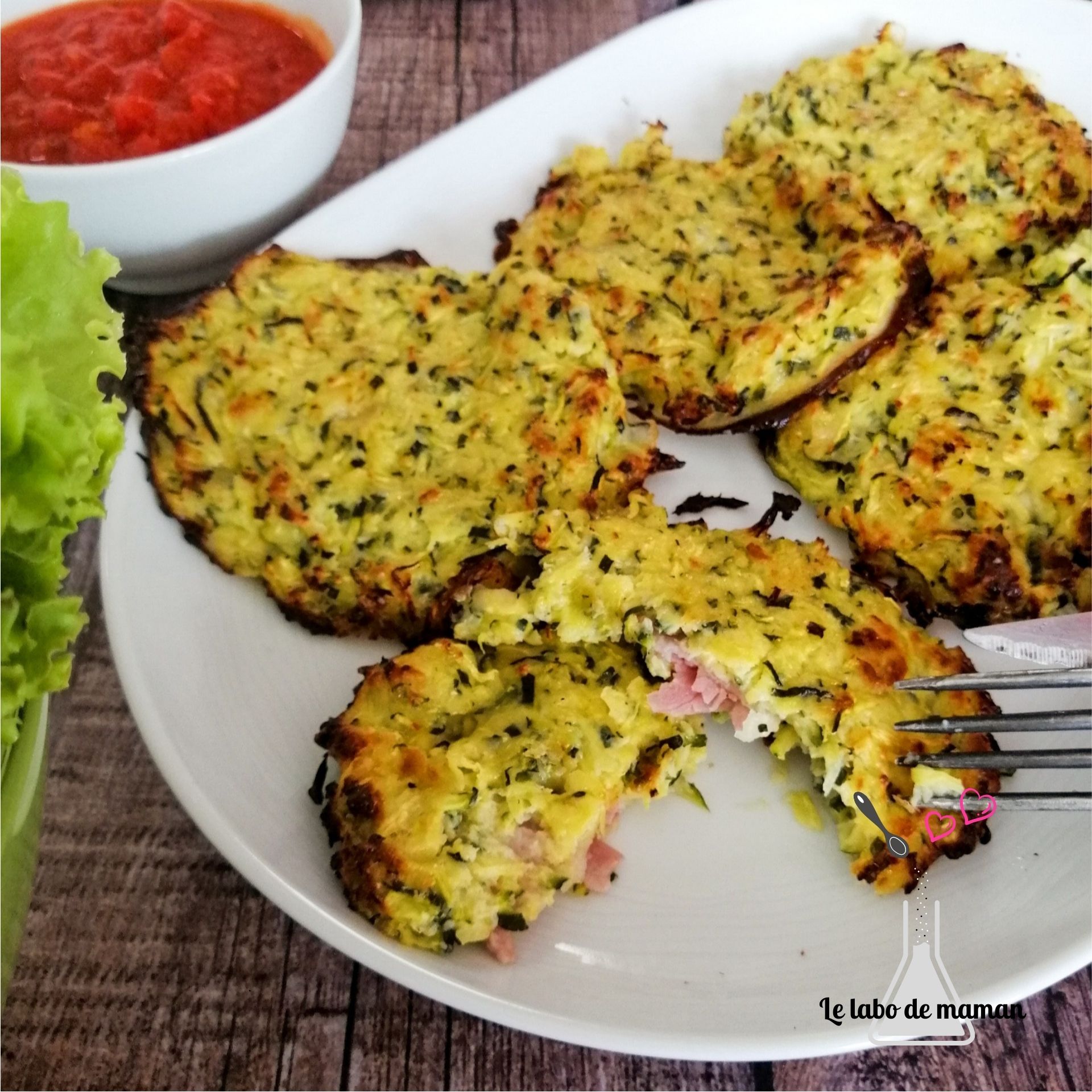 Galettes Aux Courgettes Jambon Et Mozzarella Companion Ou Non