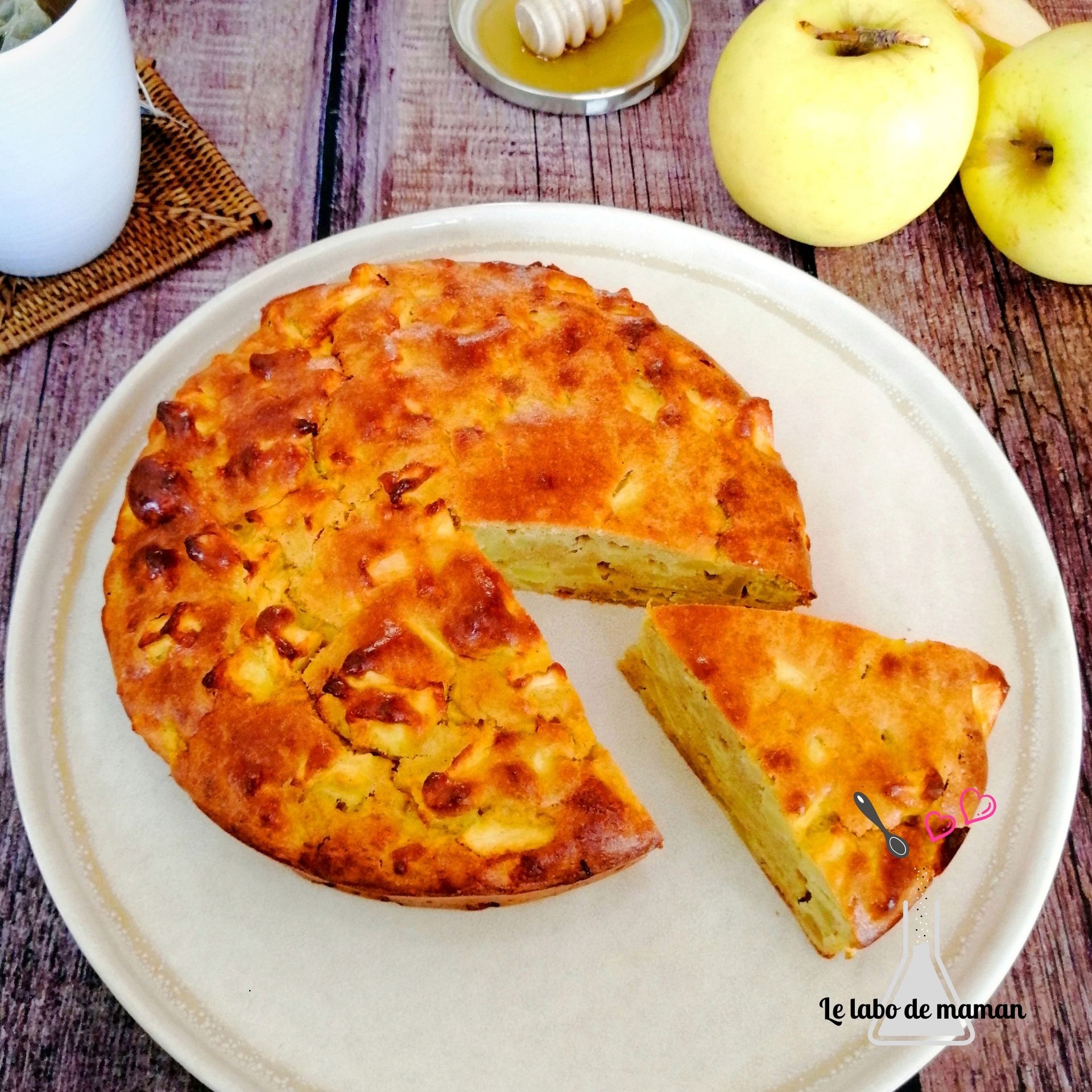 Recette De Gateau Aux Pommes Sain Et Facile Le Labo De Maman