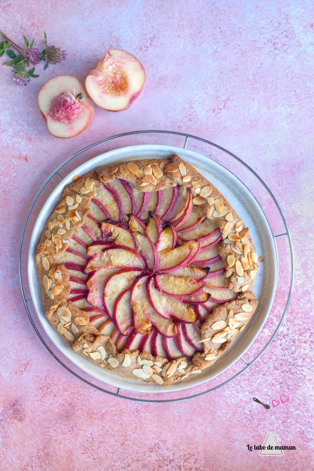 tarte rustique aux peches