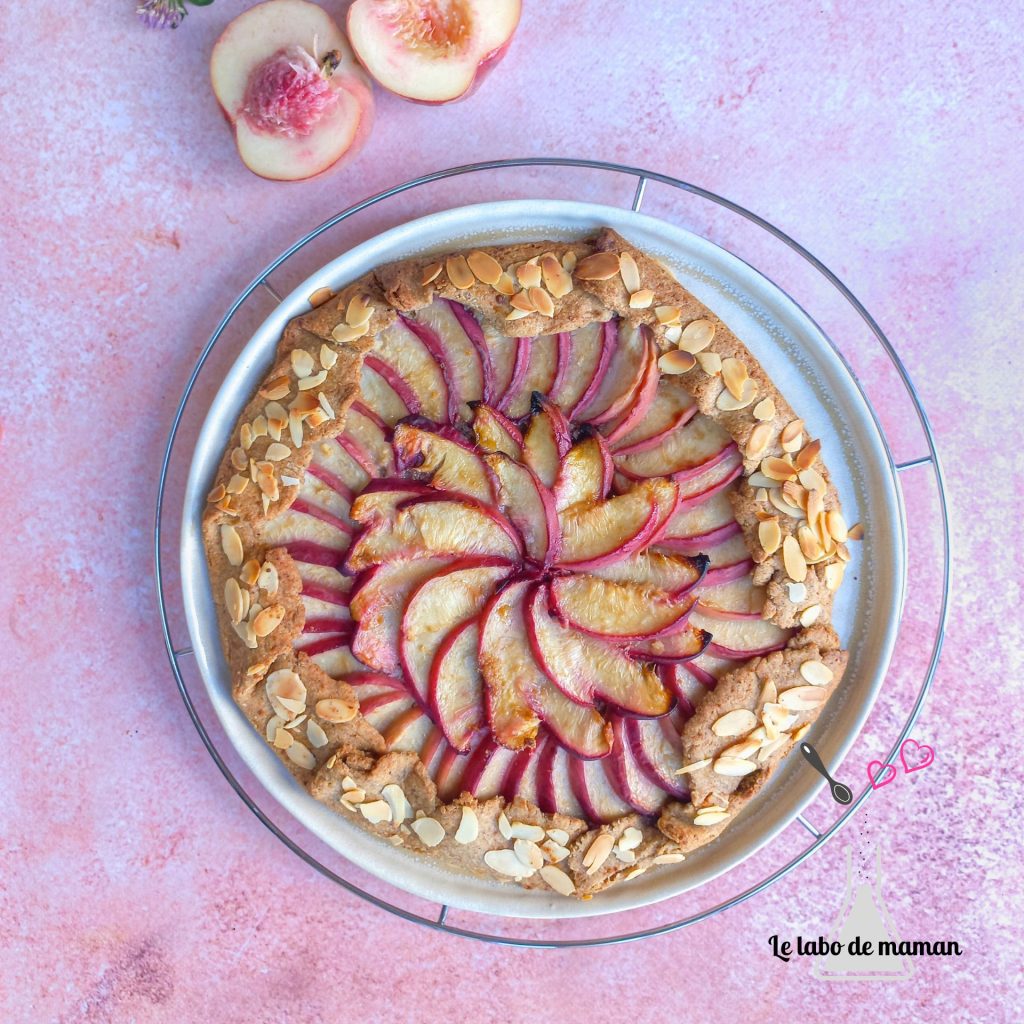 tarte rustique pêches