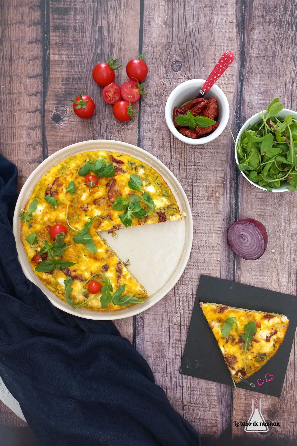 frittata aux légumes au companion