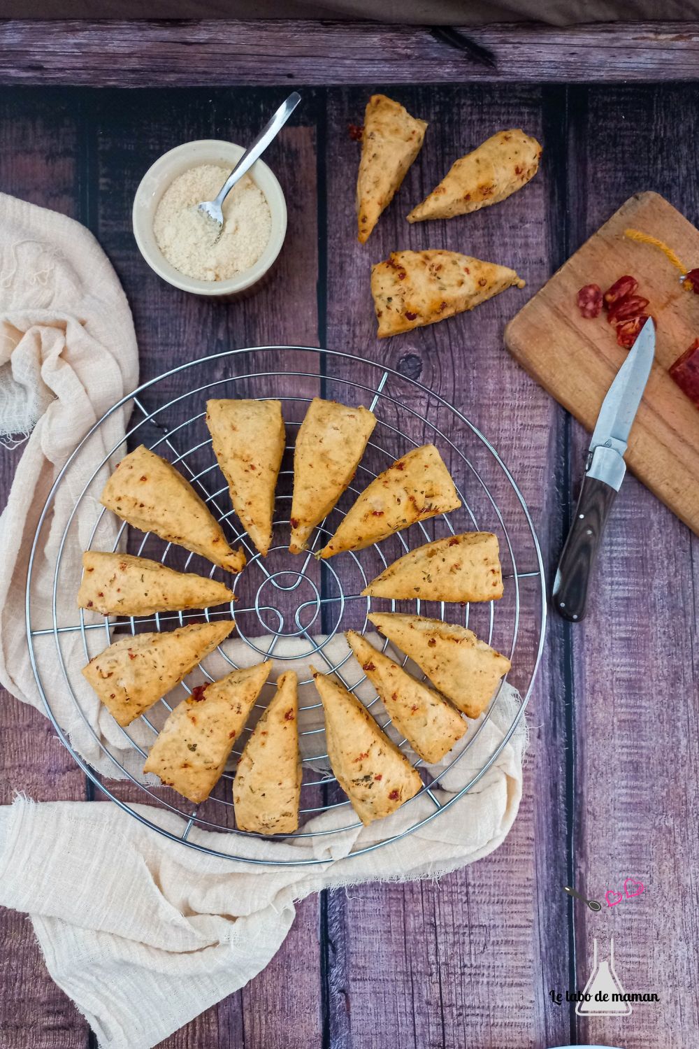 Scones au chorizo et parmesan (1)