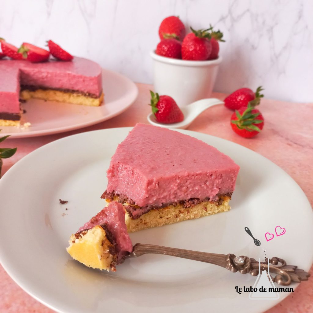 entremet fraises coco