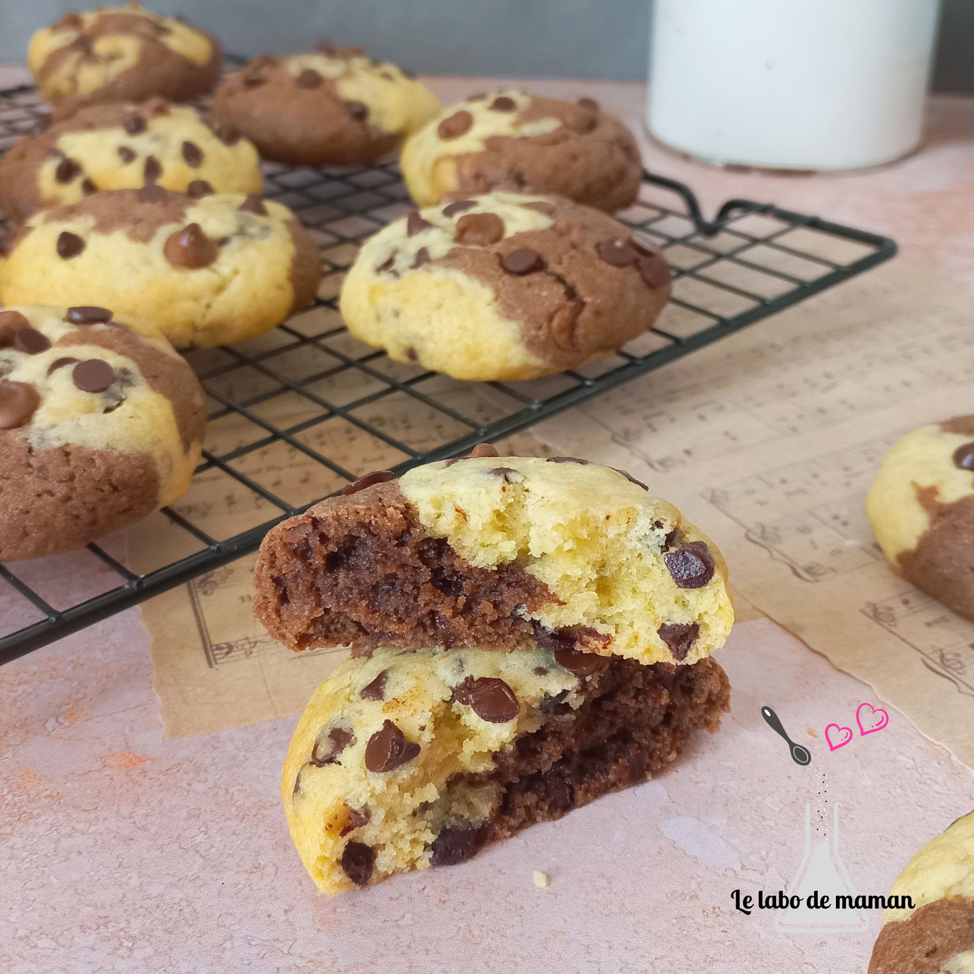 cookies bicolores