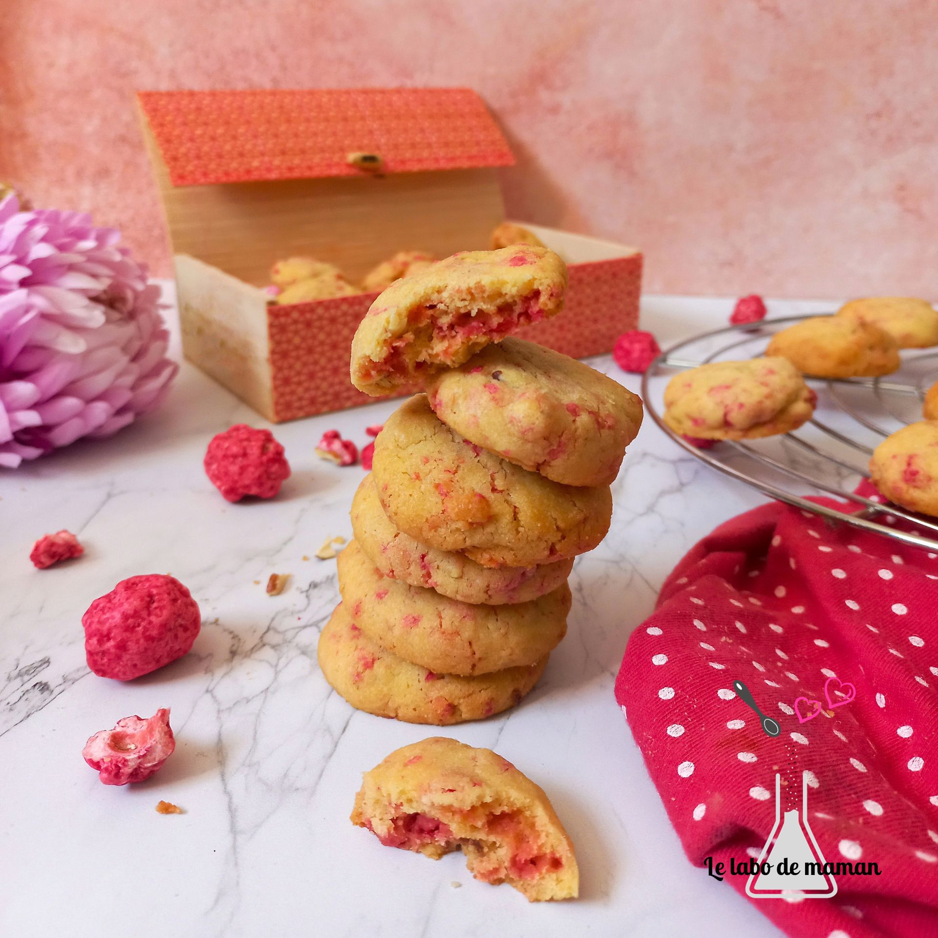 Cookies aux pralines roses (companion ou non)