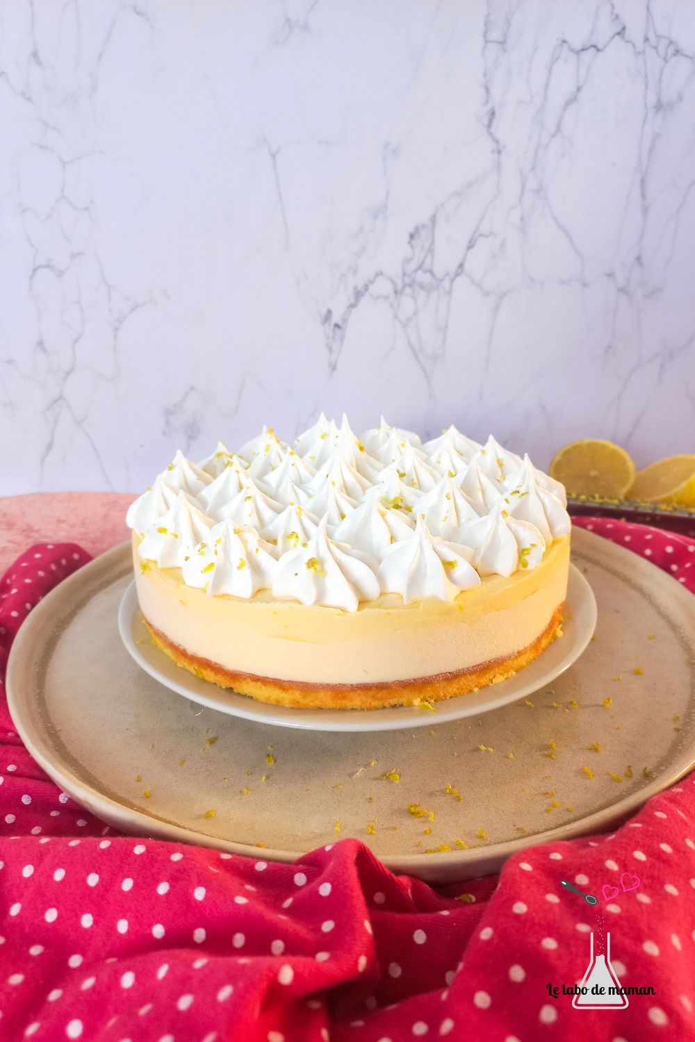 gâteau nuage au citron meringué