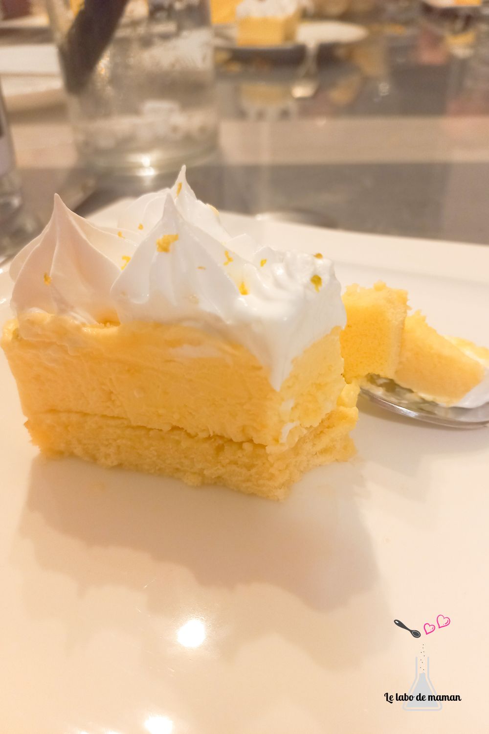 gâteau nuage au citron meringué