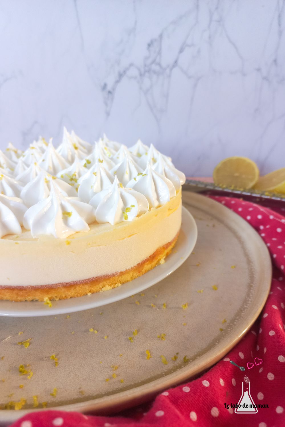 gâteau nuage au citron meringué