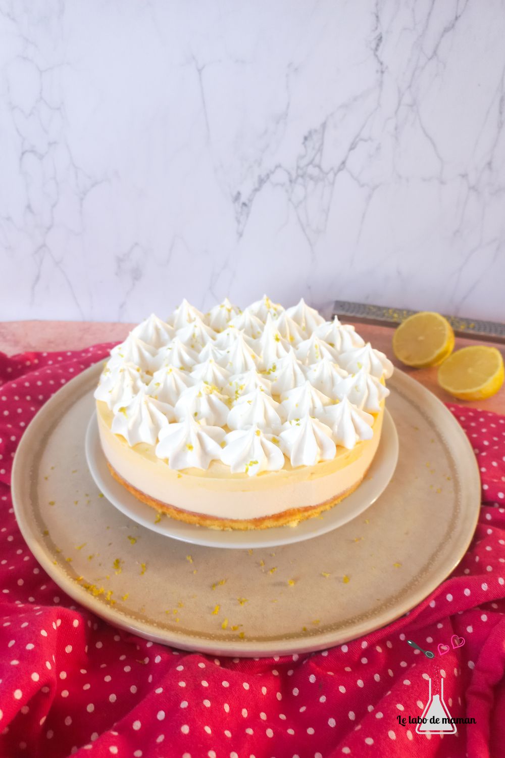 gâteau nuage au citron meringué