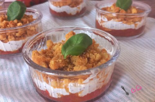 verrines crumble tomate