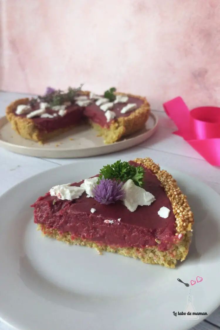 tarte au quinoa betterave