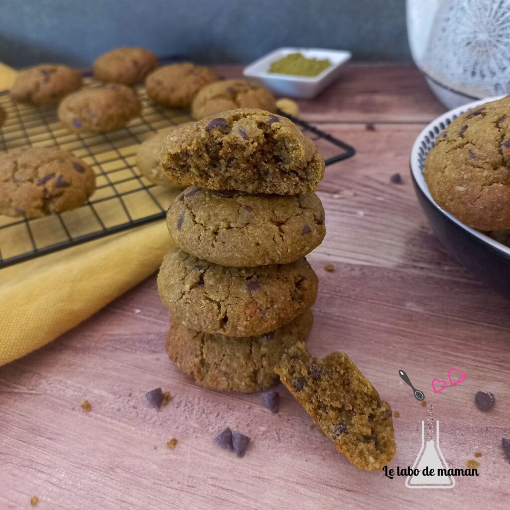 thé matcha cookies chocolat