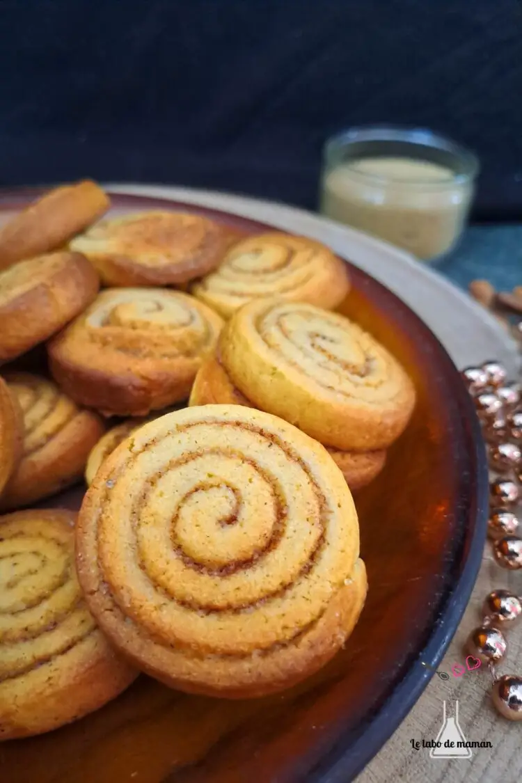 biscuits spirales à la cannelle