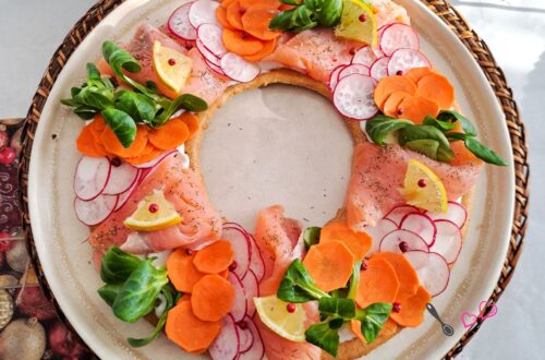 couronne saumon de Noël