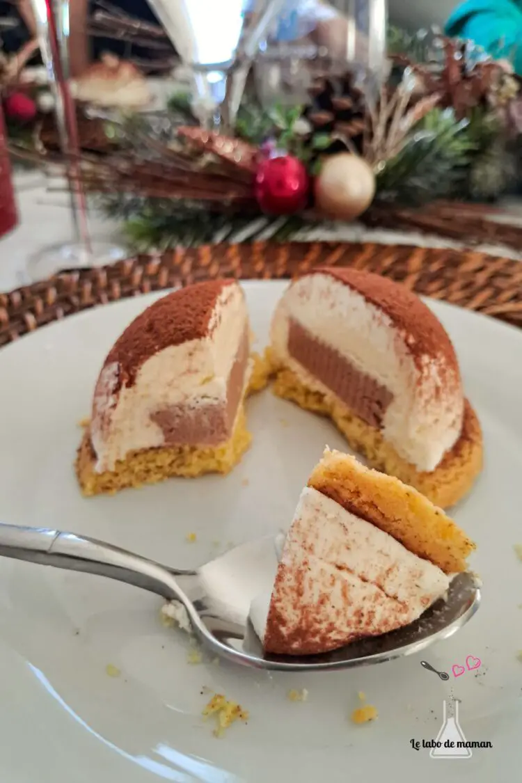 dôme Noël au chocolat