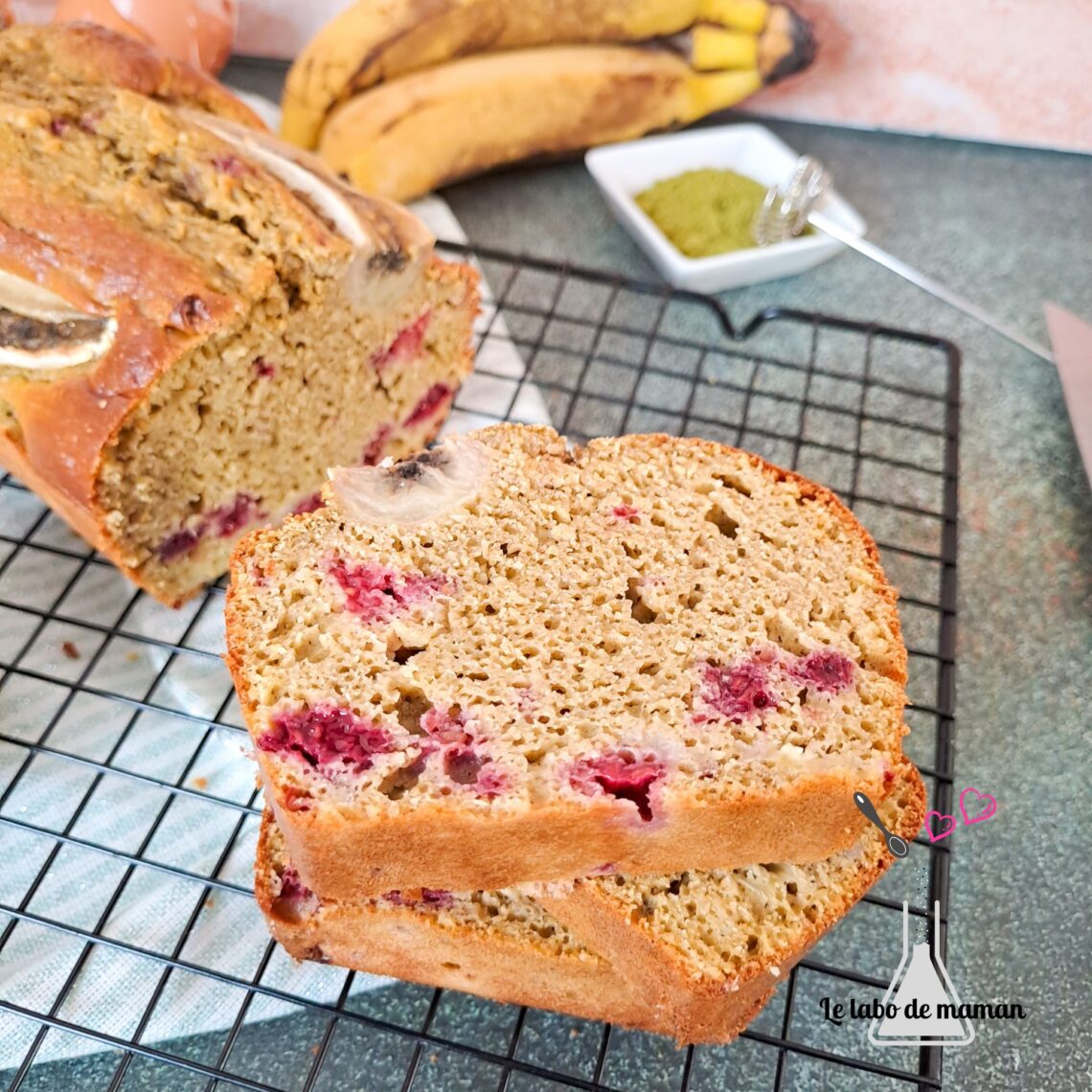 bananabread framboise matcha