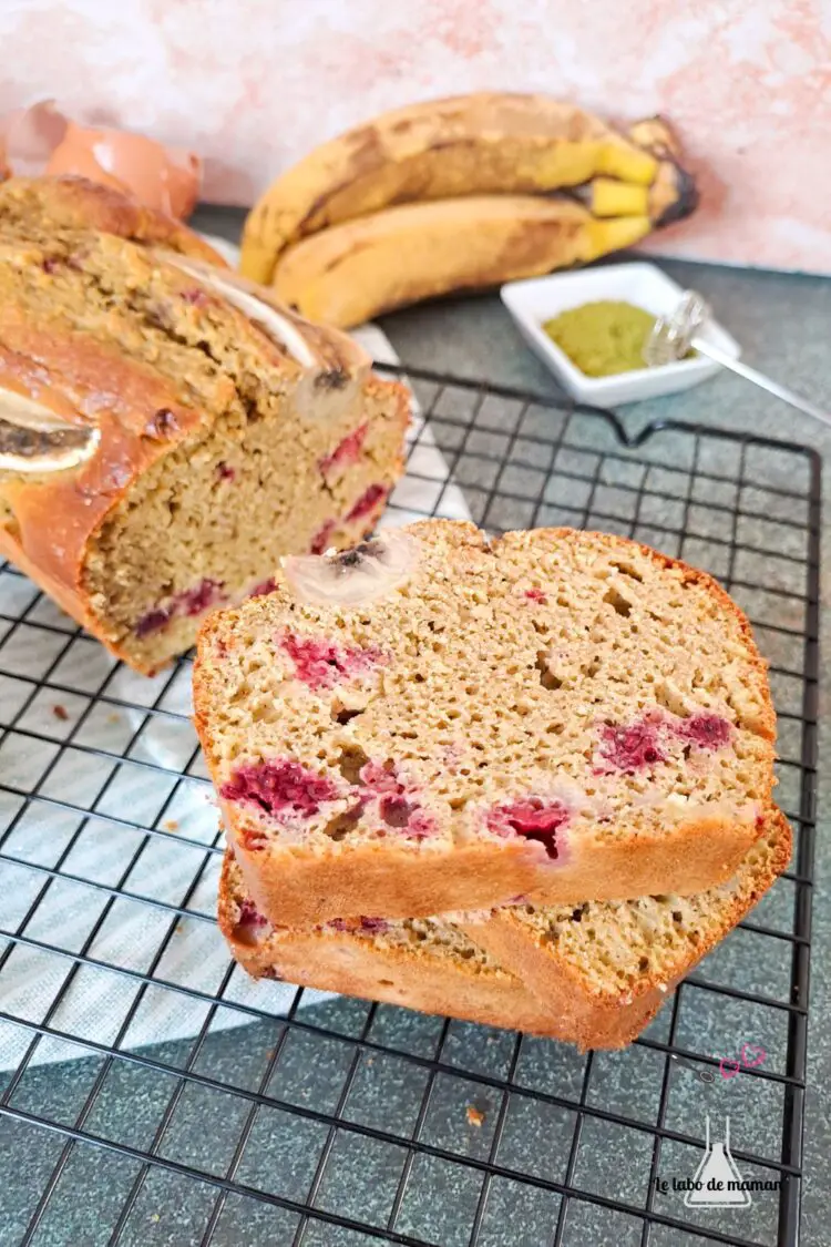 bananabread framboise thé matcha